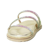 Papete Dourado Três Tiras Pedraria Colorido Bk152 Vintedoisk